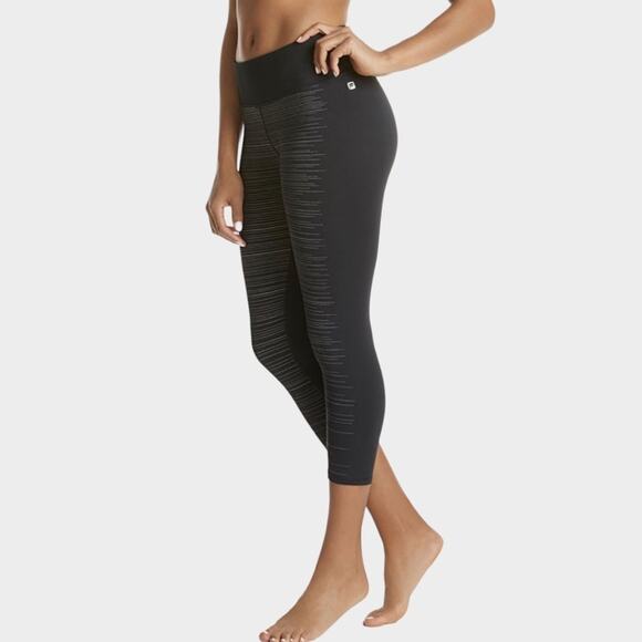 FABLETICS Ingrid Capri II Black Reflective NWOT - Picture 2 of 12